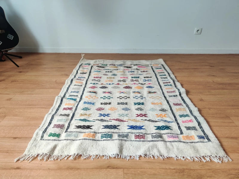 Petit Tapis marocain coloré Ethnique <br> 105x150 cm